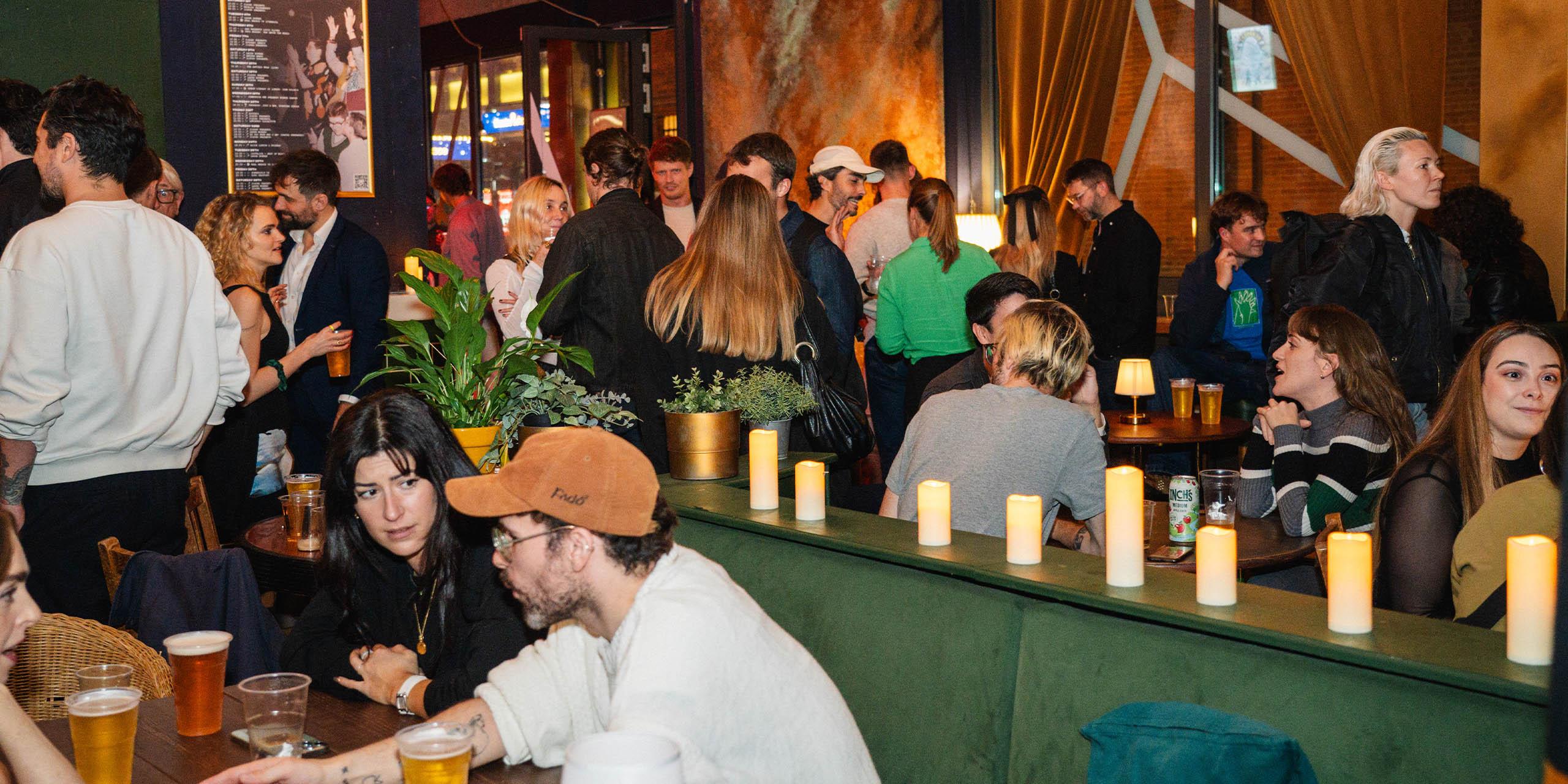 A private event in the Green Room at 21Soho