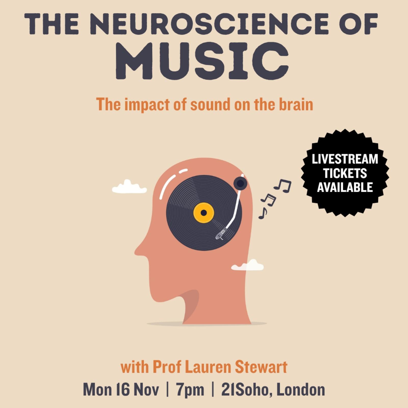 The Neuroscience of Music: The impact of sound on the brain — event artwork