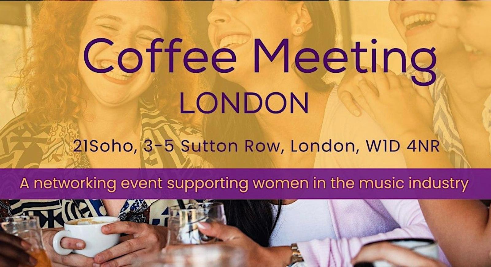 Amplify Her Coffee Meeting for Women in the Music Industry — event artwork