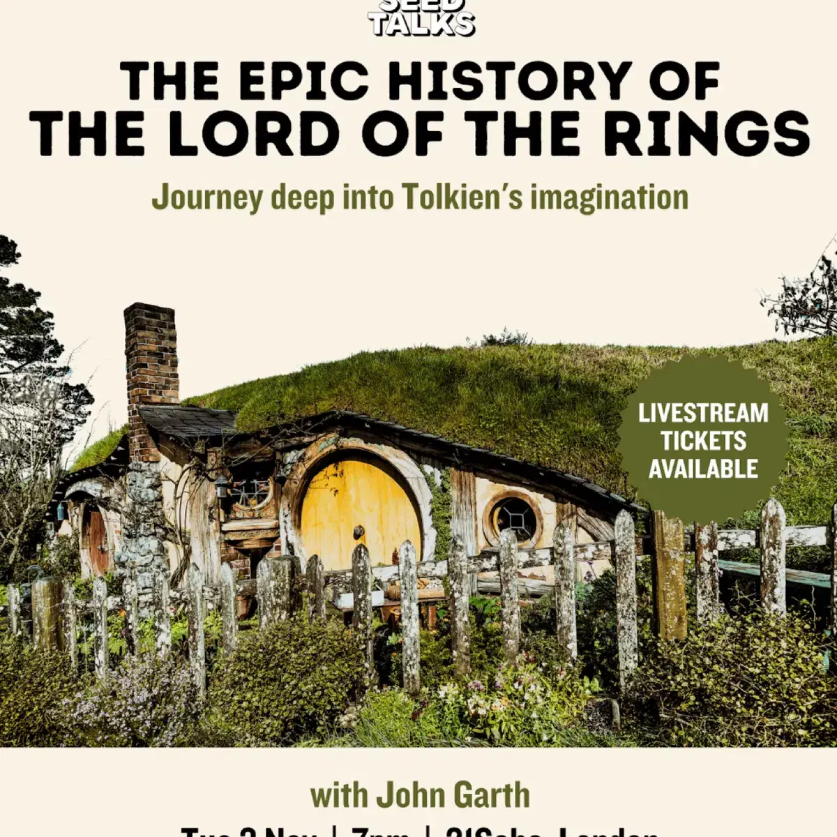 The Epic History of Lord of the Rings: Journey into Tolkien’s imagination — event artwork