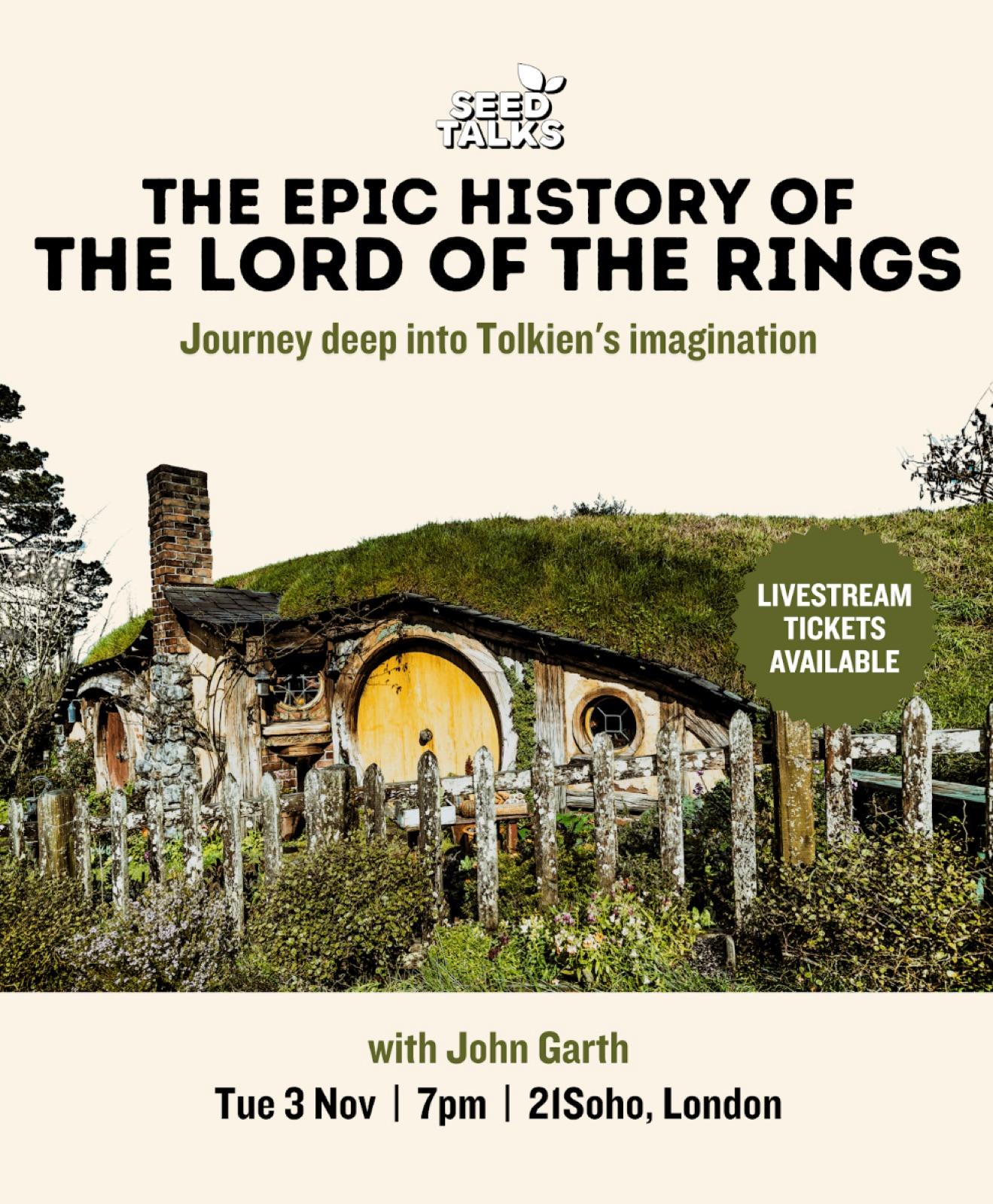 The Epic History of Lord of the Rings: Journey into Tolkien’s imagination — event artwork