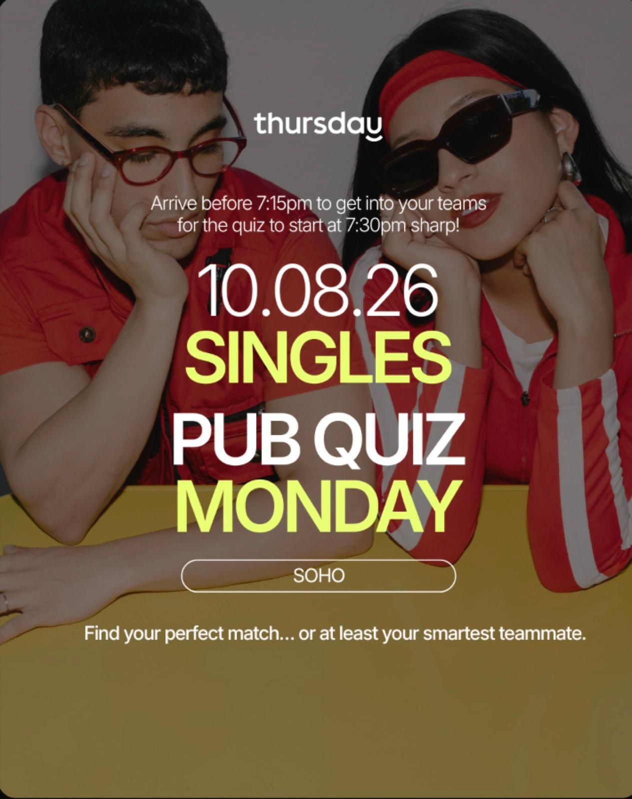 Monday | Pub Quiz Night | Soho — event artwork