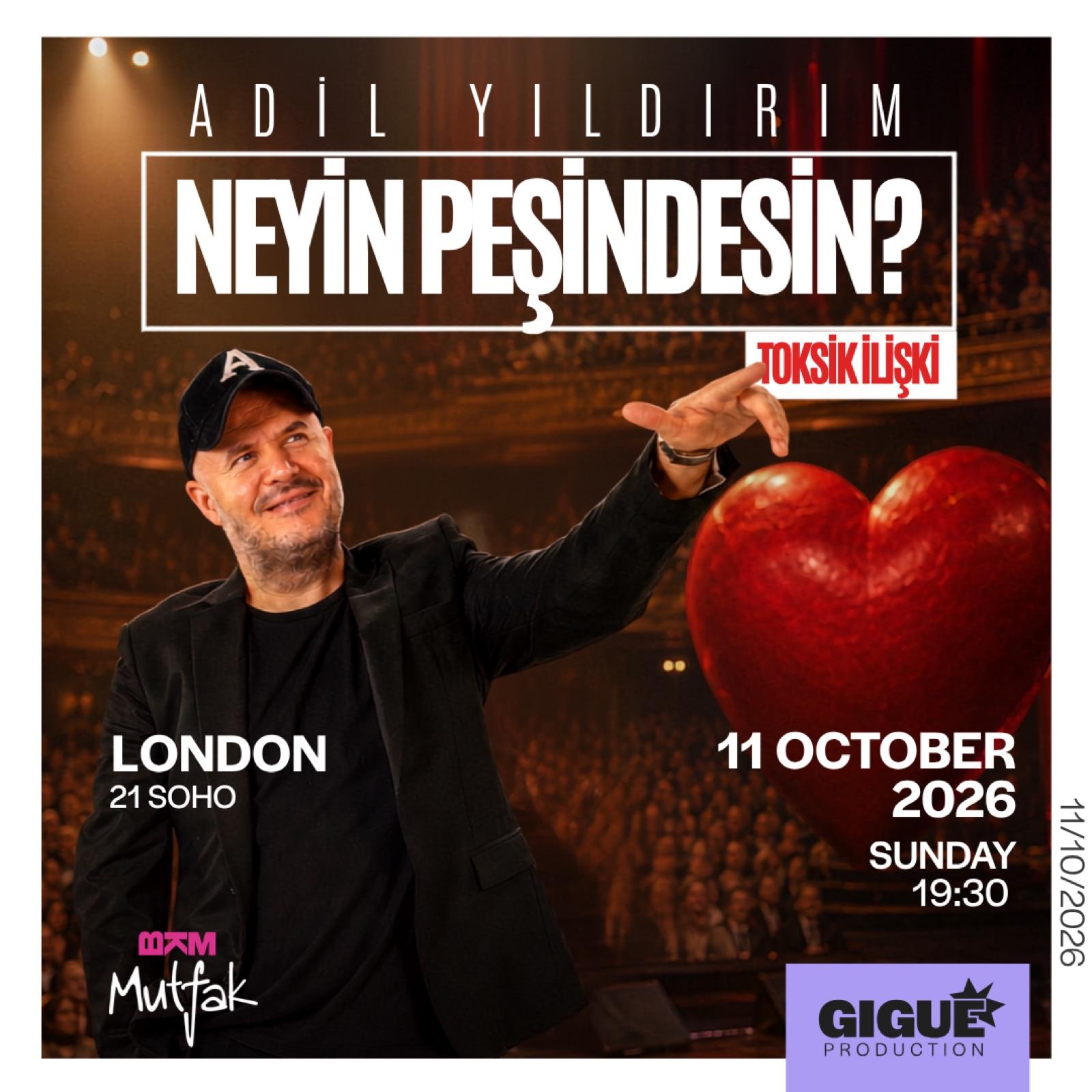 Gigue Production & BKM Mutfak Presents: Adil Yıldırım — event artwork