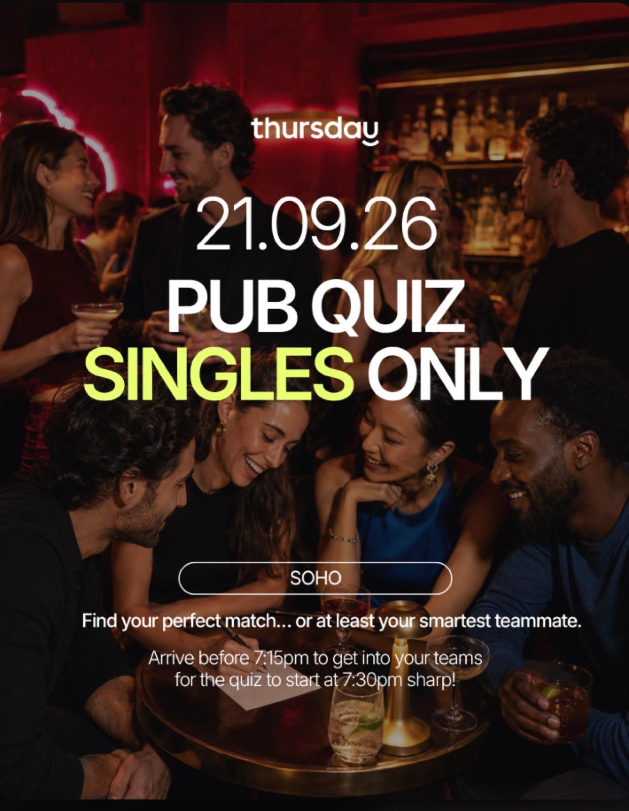 Monday | Pub Quiz Night | Soho — event artwork