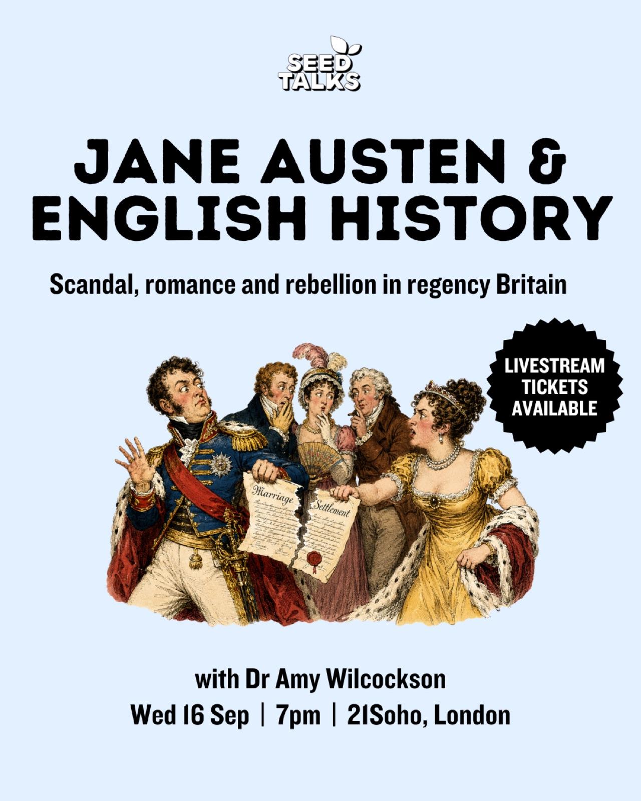 Jane Austen & English History — event artwork