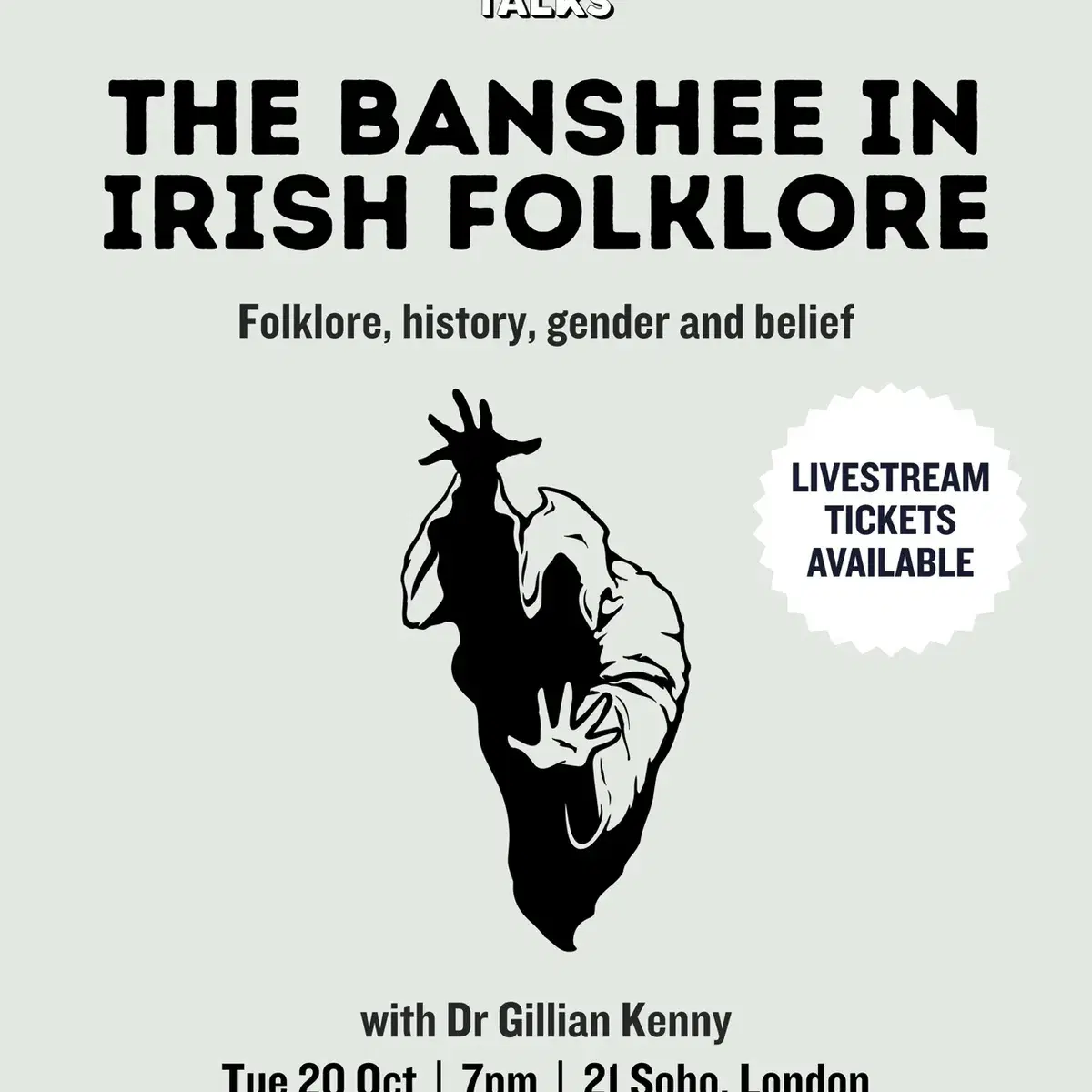 The Banshee in Irish Folklore: Folklore, history, gender and belief — event artwork