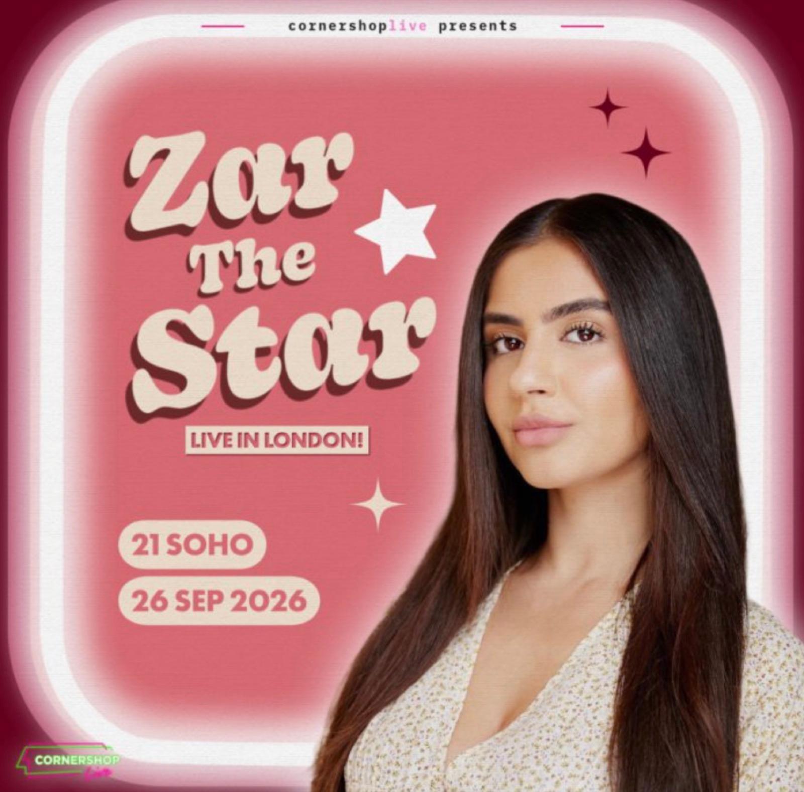 Zar The Star Live In London! — event artwork