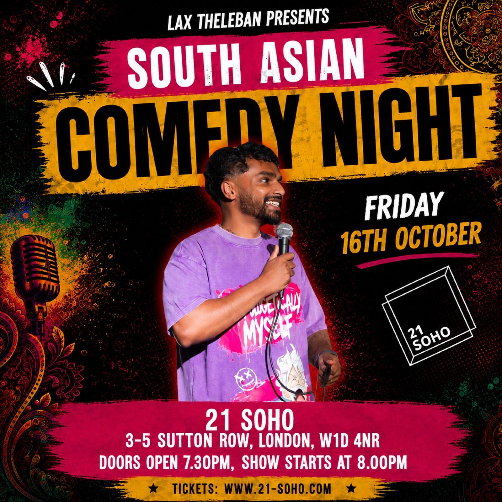 South Asian Comedy Night — event artwork