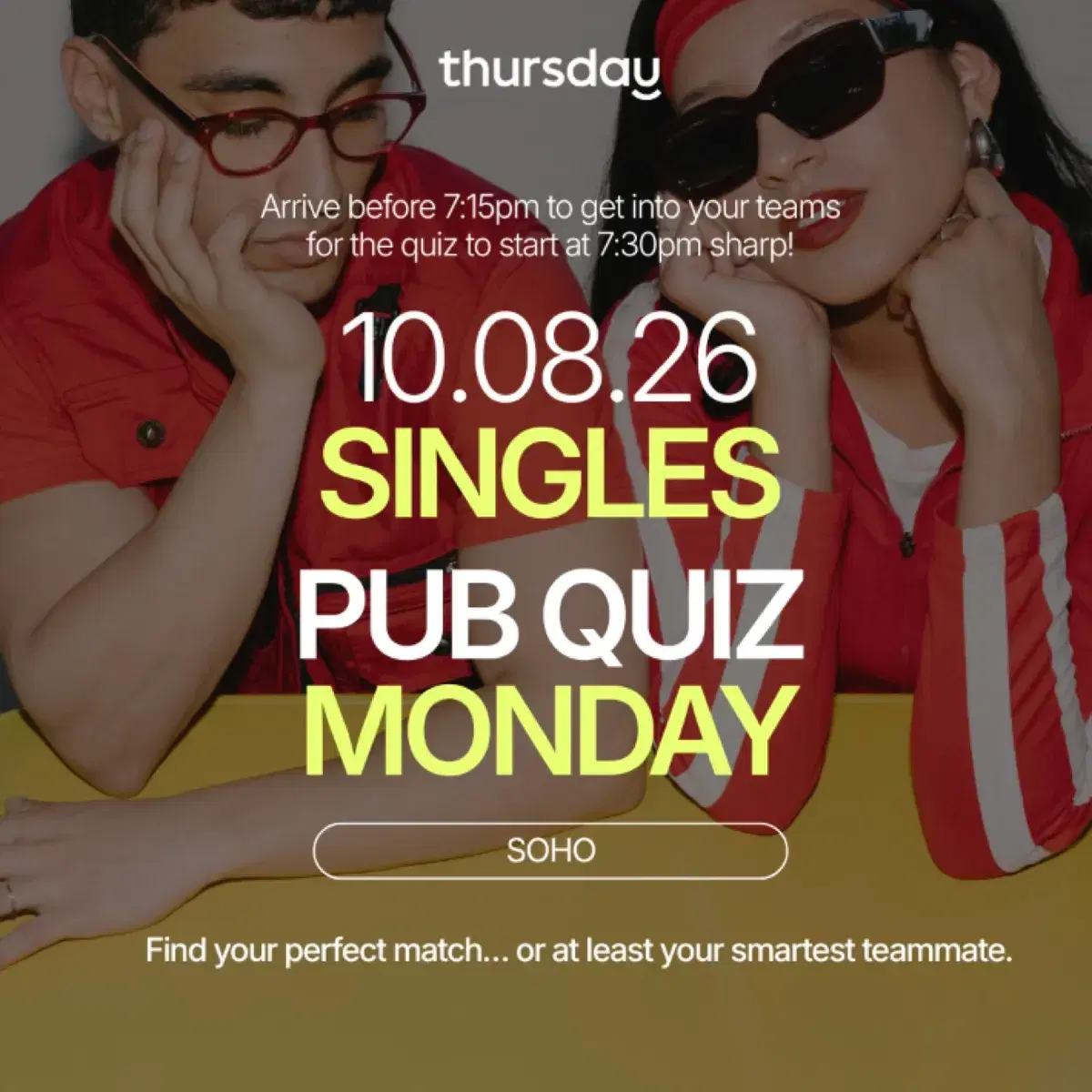 Monday | Pub Quiz Night | Soho — event artwork