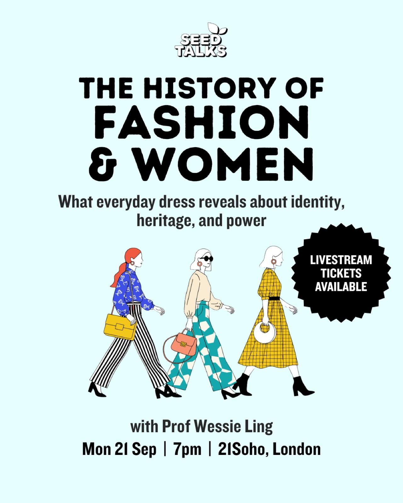 The History of Fashion & Women — event artwork