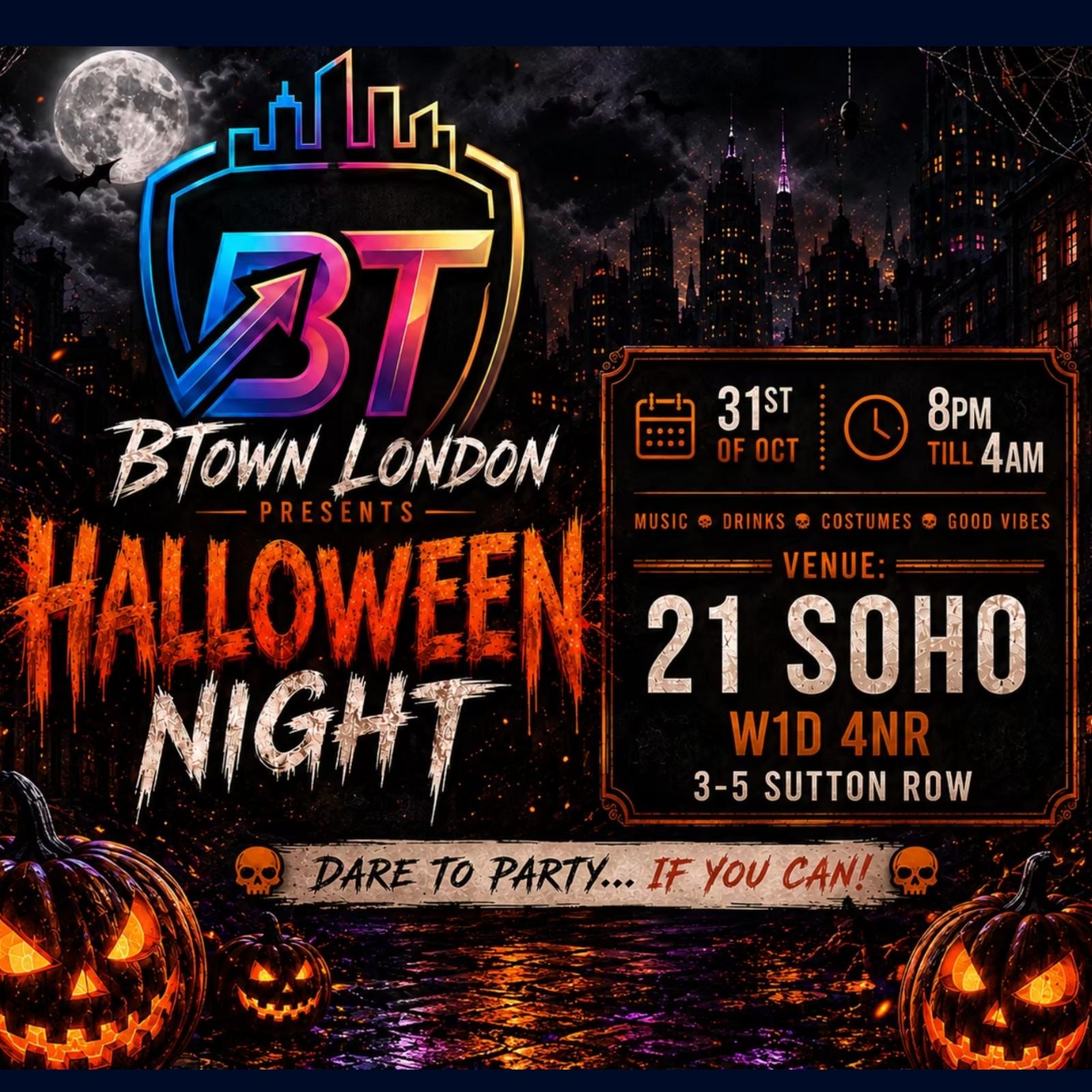 BTown London | Halloween Night — event artwork
