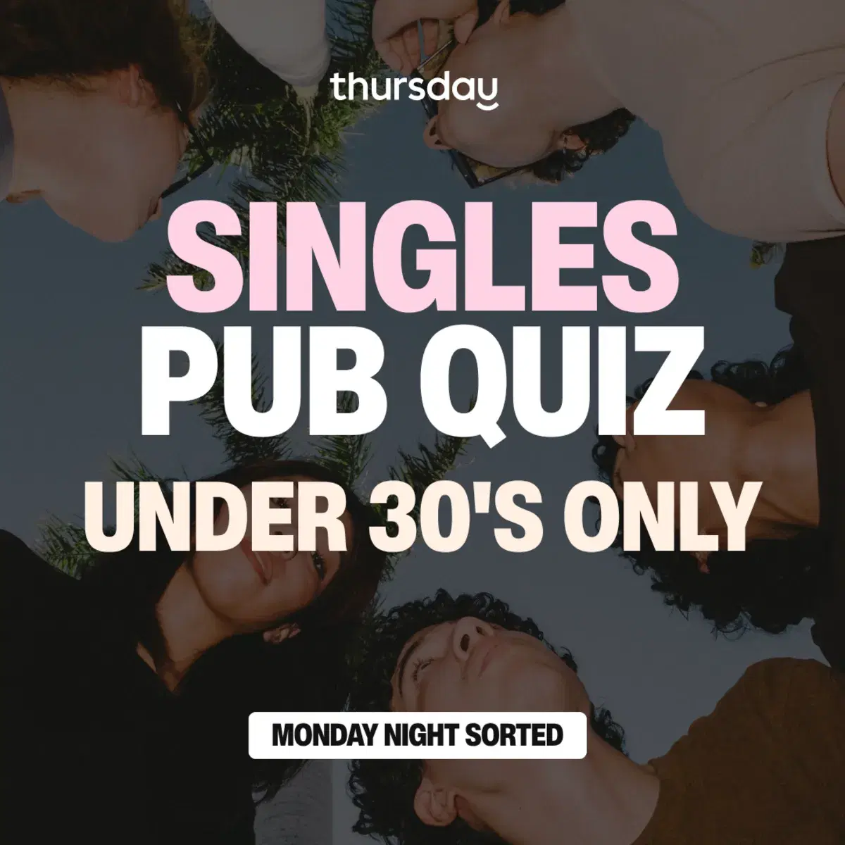 Monday | Under 30's Singles Pub Quiz Night | Soho — event artwork