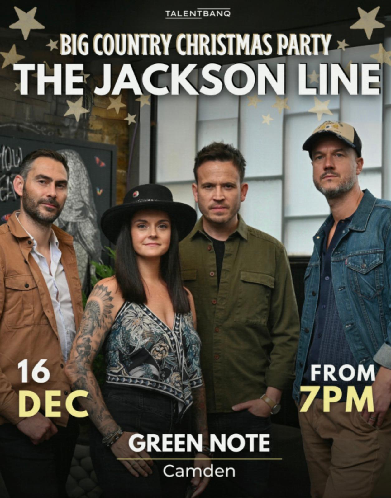 The Jackson Line Big Country Christmas Party LIVE at Green Note — event artwork