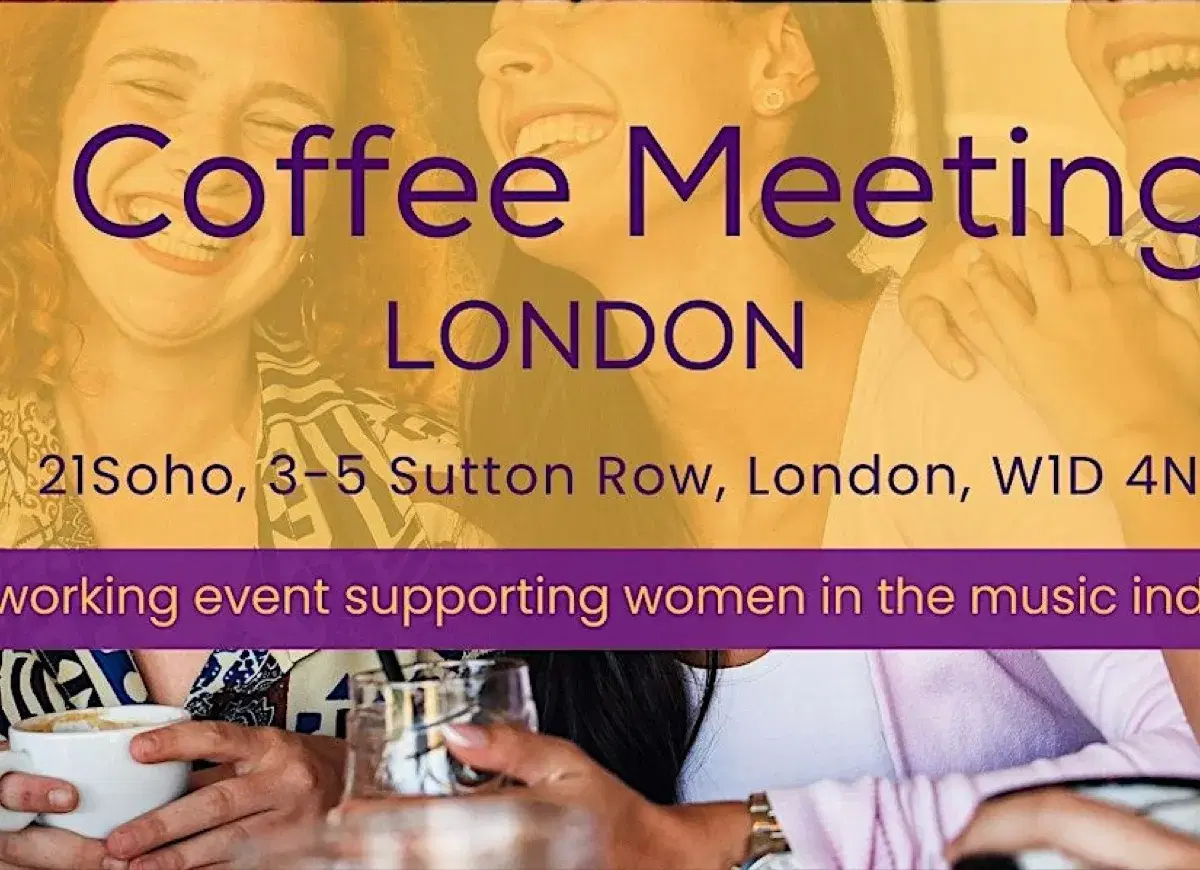 Amplify Her Coffee Meeting for Women in the Music Industry — event artwork