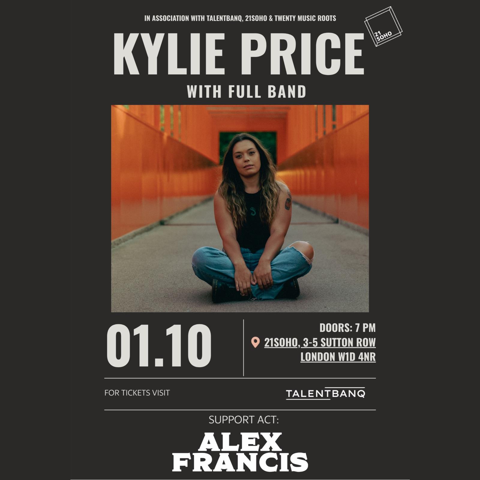 An Evening with Kylie Price (full band) — event artwork