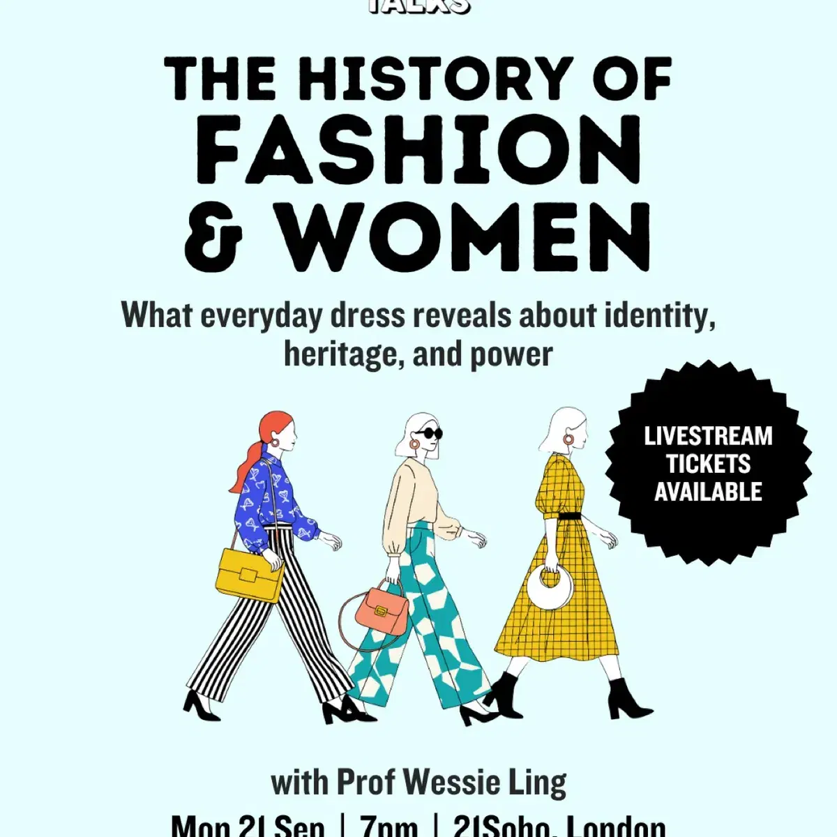 The History of Fashion & Women — event artwork